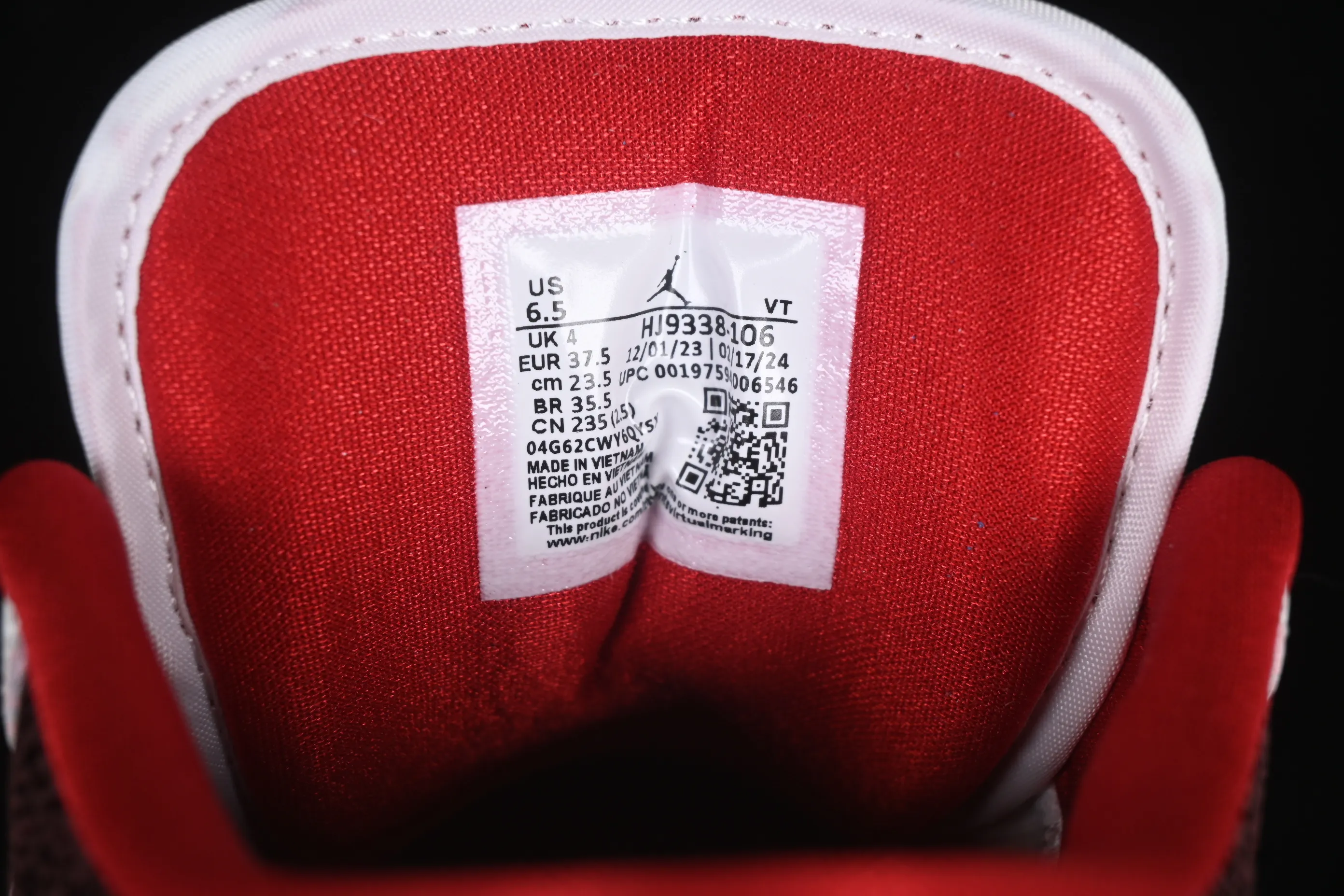 All categories Air Jordan Jordan series basketball shoes Air Jordan 1 Low Air Jordan 1 Low AJ1 Joe 1 white and red low-top cultural and casual sneakers HJ9338-106